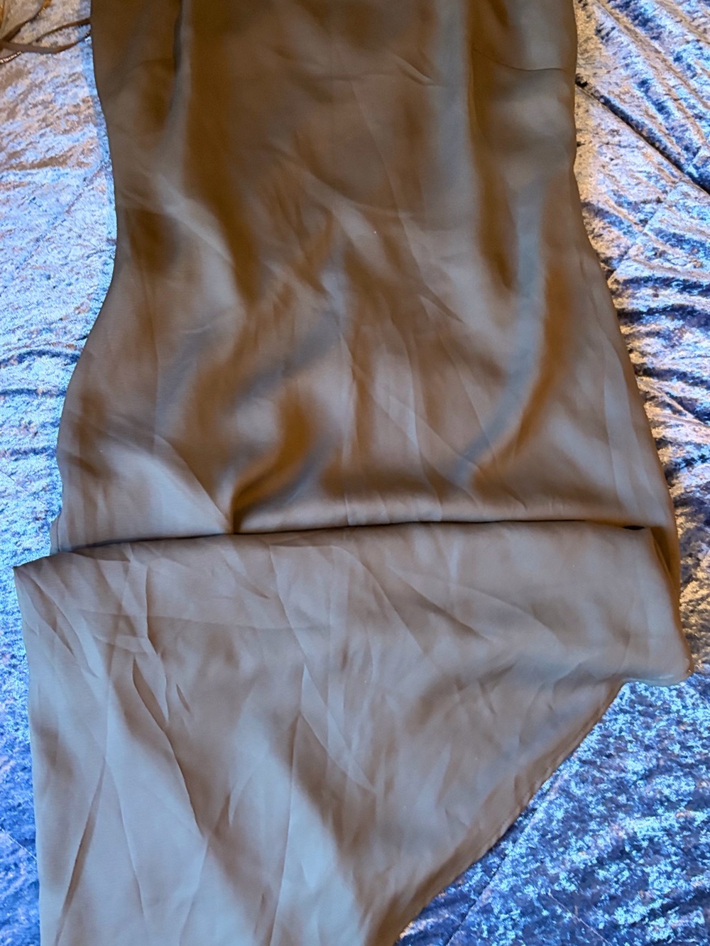 Vintage Y2K fishing strap asymmetrical Bodycon midi dress